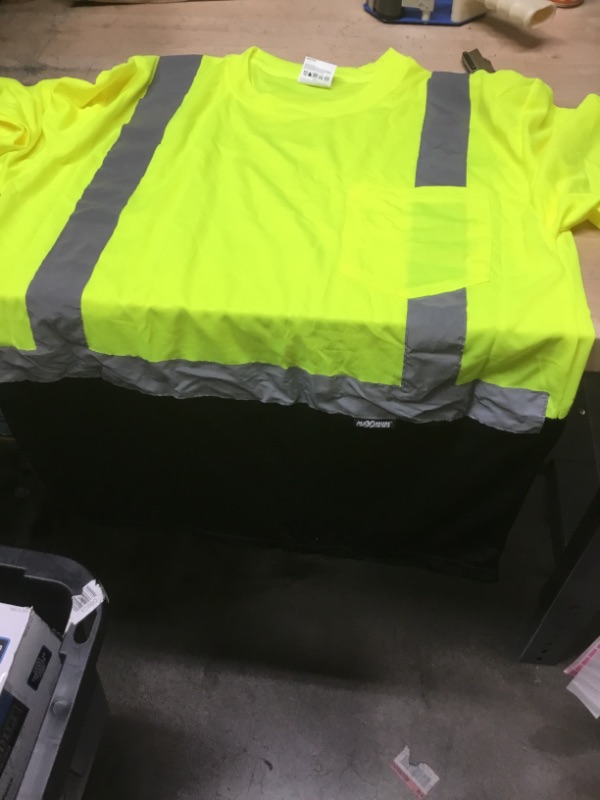 Photo 2 of MAXIMUM SAFETY Petite Unisex Large Hi-Vis Black Short-Sleeve Safety Shirt
