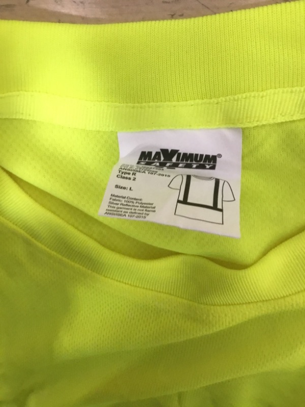 Photo 3 of MAXIMUM SAFETY Petite Unisex Large Hi-Vis Black Short-Sleeve Safety Shirt
