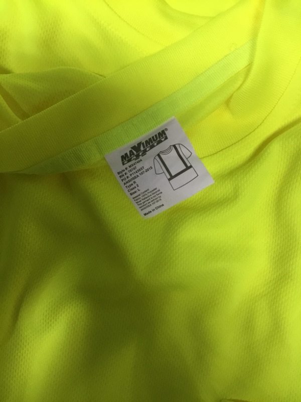 Photo 3 of MAXIMUM SAFETY Petite Unisex Large Hi-Vis Black Short-Sleeve Safety Shirt
