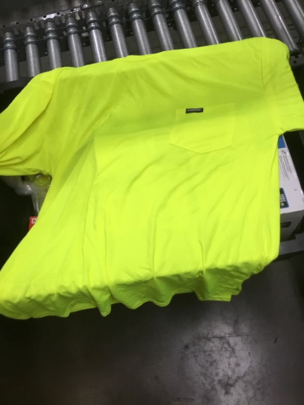 Photo 2 of MAXIMUM SAFETY Unisex X-Large Hi-Vis Yellow Long-Sleeve Safety Shirt, HI Vis Yellow
