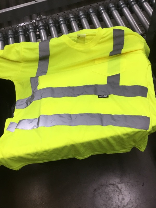 Photo 2 of MAXIMUM SAFETY Unisex X-Large Hi-Visibility Yellow ANSI Class 3 Long Sleeve Shirt
