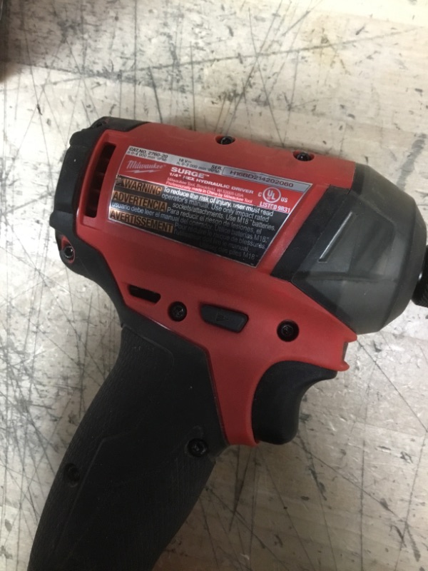 Photo 3 of 
Milwaukee
M18 FUEL SURGE 18-Volt Lithium-Ion Brushless Cordless 1/4 in. Hex Impact Driver (Tool-Only)