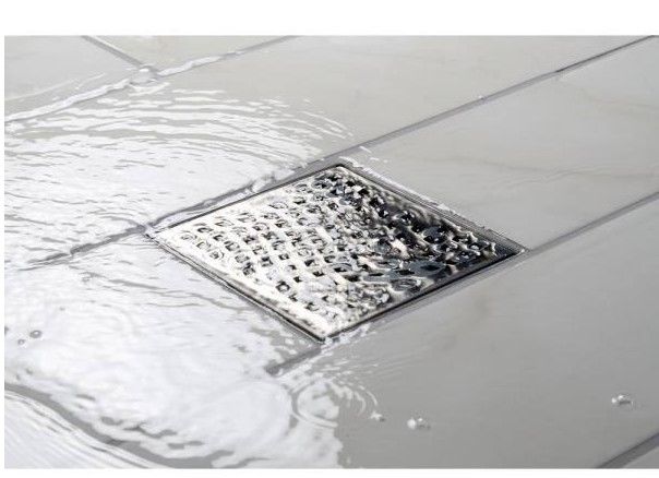 Photo 1 of 
OATEY
Designline 4 in. x 4 in. Stainless Steel Square Shower Drain with Wave Pattern Drain Cover