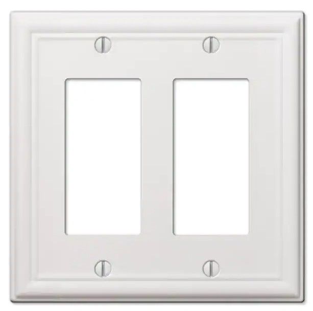 Photo 1 of 
AMERELLE
Ascher 2 Gang Rocker Steel Wall Plate - White - 3 PACK