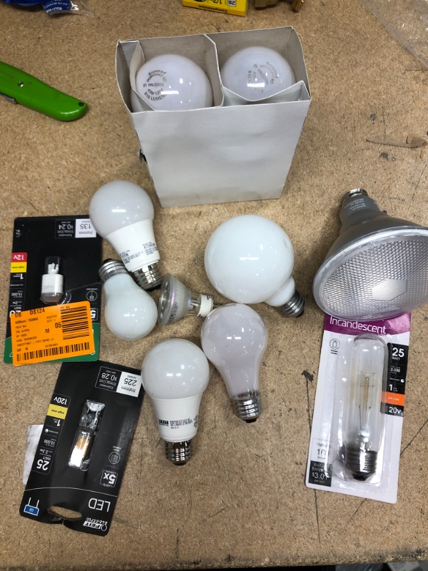 Photo 1 of **NO REFUNDS/RETURNS** -Bundle of assorted loose light bulbs (all kinds)