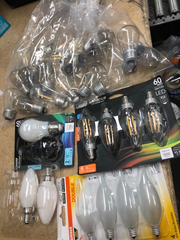 Photo 1 of **NO REFUNDS/RETURNS** - Bundle of assorted light bulbs