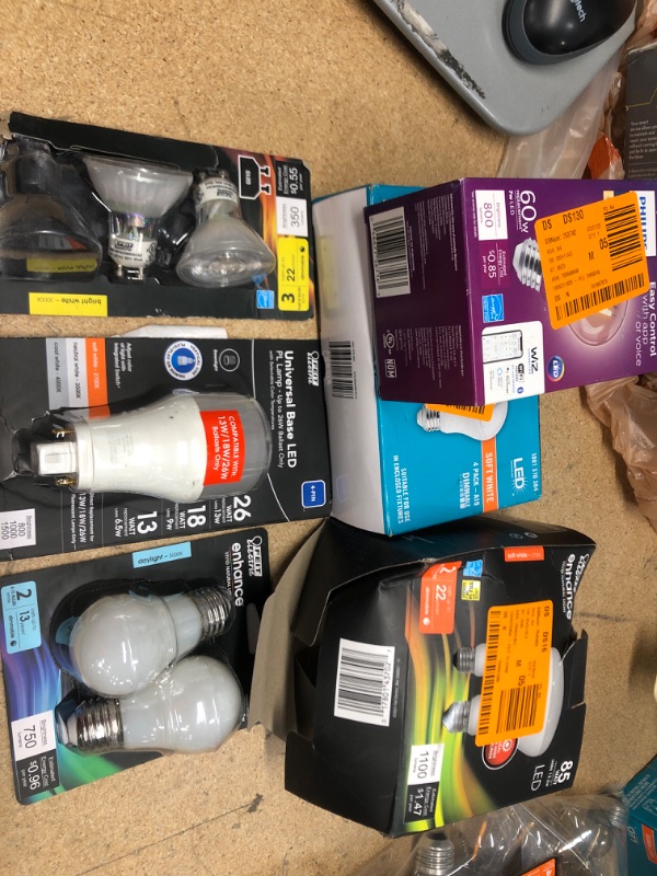 Photo 1 of **NO REFUNDS/RETURNS** - Bundle of assorted light bulbs