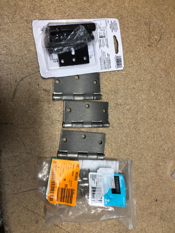 Photo 1 of **NO REFUNDS/RETURNS** - Bundle of assorted hinges