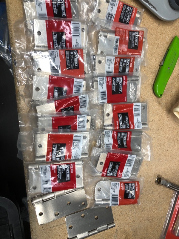 Photo 1 of **NO REFUNDS/RETURNS** - Bundle of assorted door hinges 18 PACKS