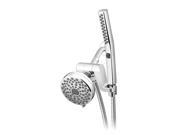 Photo 1 of 12-spray 5 in. High PressureDual Shower Head and Handheld Shower Head in Chrome
