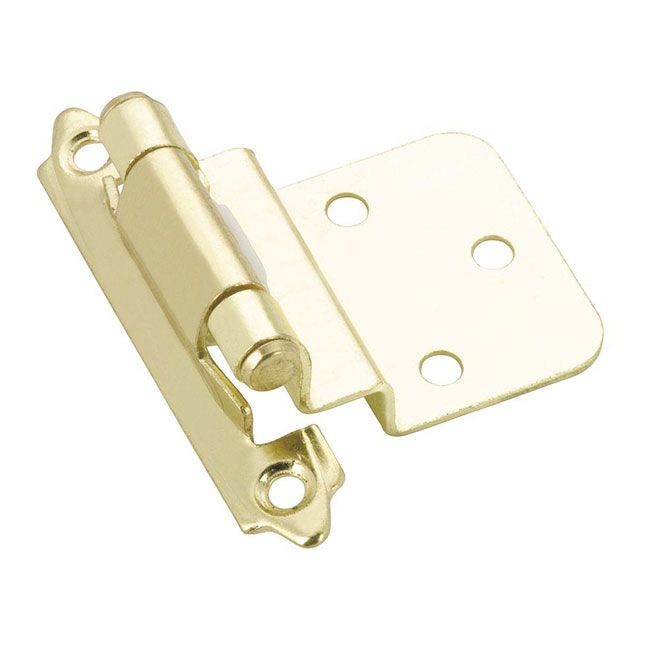 Photo 1 of **6 OF- Traditional Semi-Concealed 70 mm Brass Self-Closing Hinge
