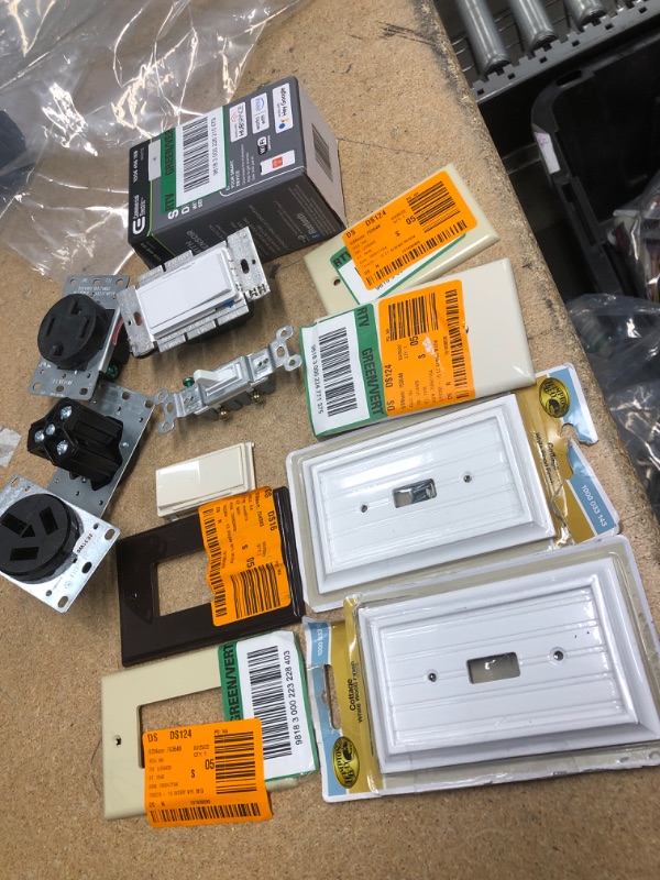 Photo 1 of **NO REFUNDS/RETURNS** - Bundle of assorted wall plates and switches