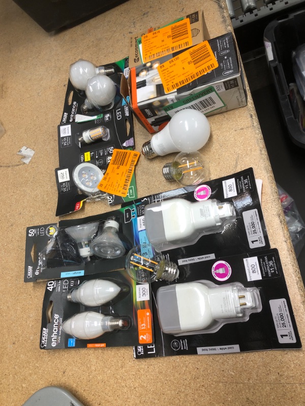 Photo 1 of **NO REFUNDS/RETURNS** - Bundle of assorted light bulbs