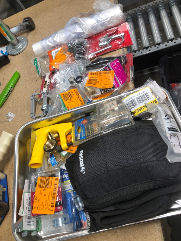 Photo 1 of **NO REFUNDS/RETURNS** - Bundle of Miscellaneous Home Depot Goods: hardware, tools, supplies (screws)