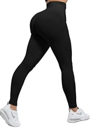 Photo 1 of CHRLEISURE Butt Lifting Workout Leggings for Women, Scrunch Butt Gym Seamless Booty Tight (XL)
