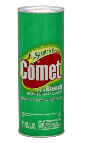 Photo 1 of **PACK OF 6**
Comet with Bleach Disinfectant Cleanser Scratch Free - 21oz

