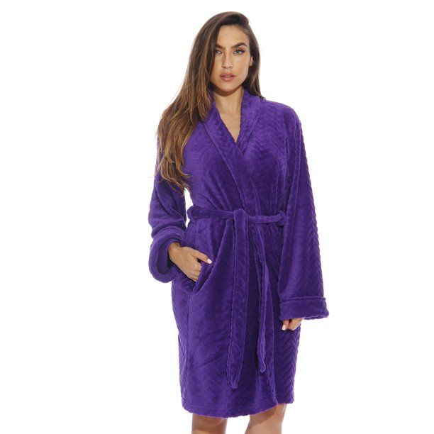 Photo 1 of just love kimono robe bath robes for women 6312-purple (Small)
