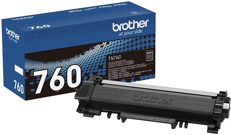 Photo 1 of Brother Genuine Cartridge TN760 High Yield Black Toner,1 Pack
