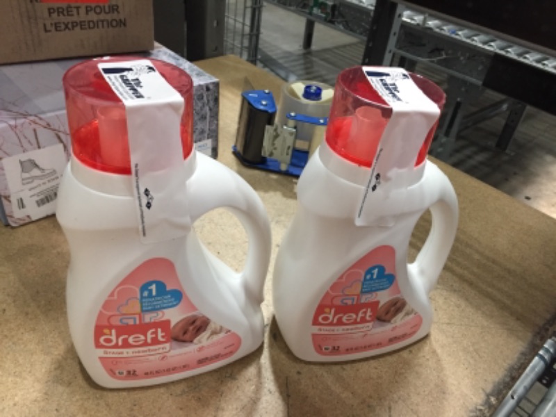 Photo 1 of 2 pack Dreft Stage 1: Newborn Baby Liquid Laundry Detergent, 32 loads 46 fl oz (Packaging May Vary)
