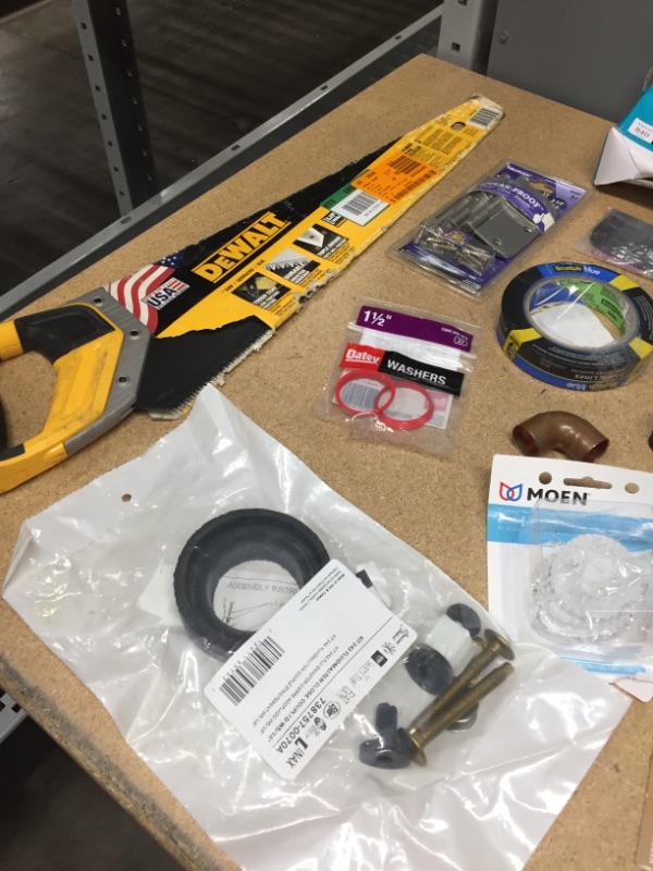 Photo 1 of ***non-refundable***
house hold goods
dewalt hand saw, stud finder, construction screws, plumbing goods,knobs