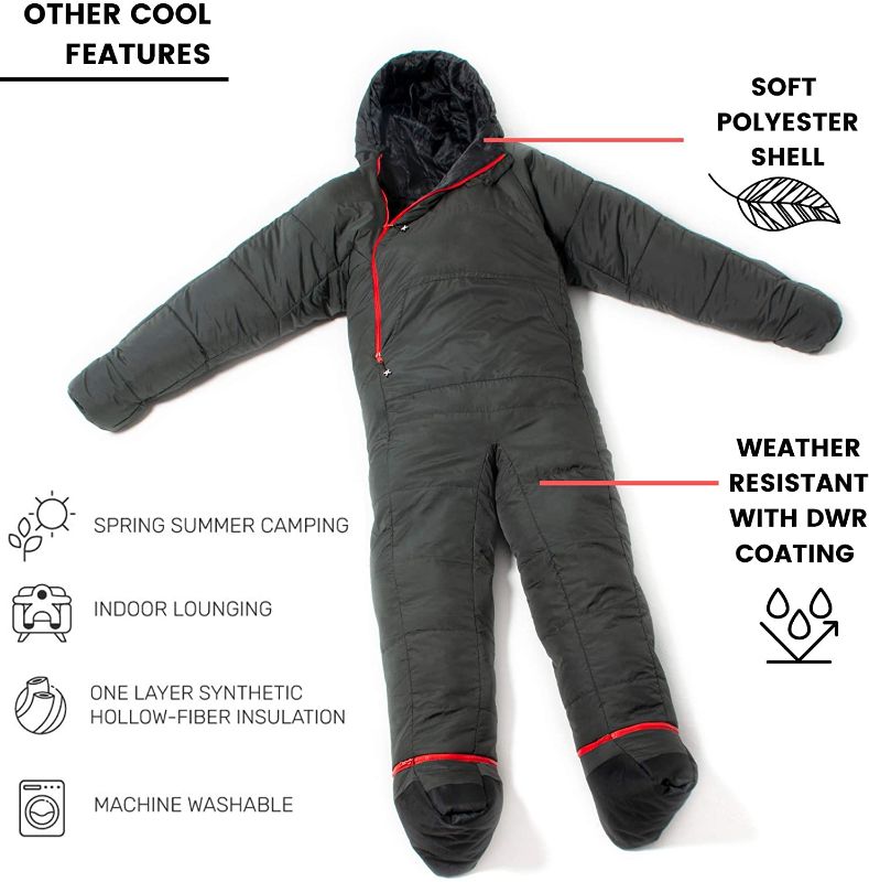 Photo 1 of Selk'bag Lite 6G Wearable Sleeping Bag I Outdoor and Indoor sleeping bag for Camping, RV Trips, Traveling, Hammocks, Backpacking, Lounging- Medium 