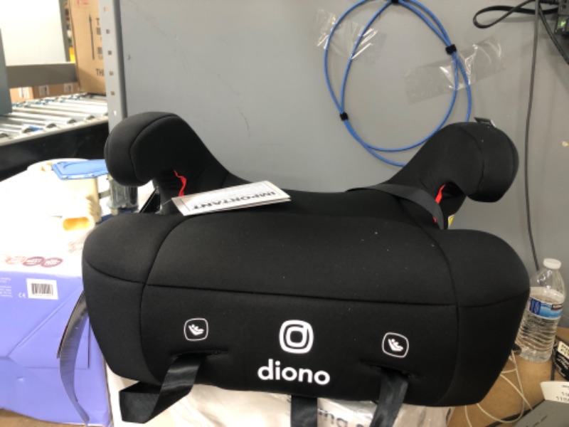 Photo 2 of Diono Solana 2 XL, Dual Latch Connectors, Lightweight Backless Belt-Positioning Booster Car Seat, 8 Years 1 Booster Seat, Black
