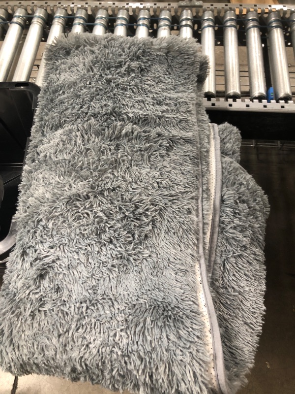 Photo 1 of 106"X 120" GRAY BATHROOM RUG