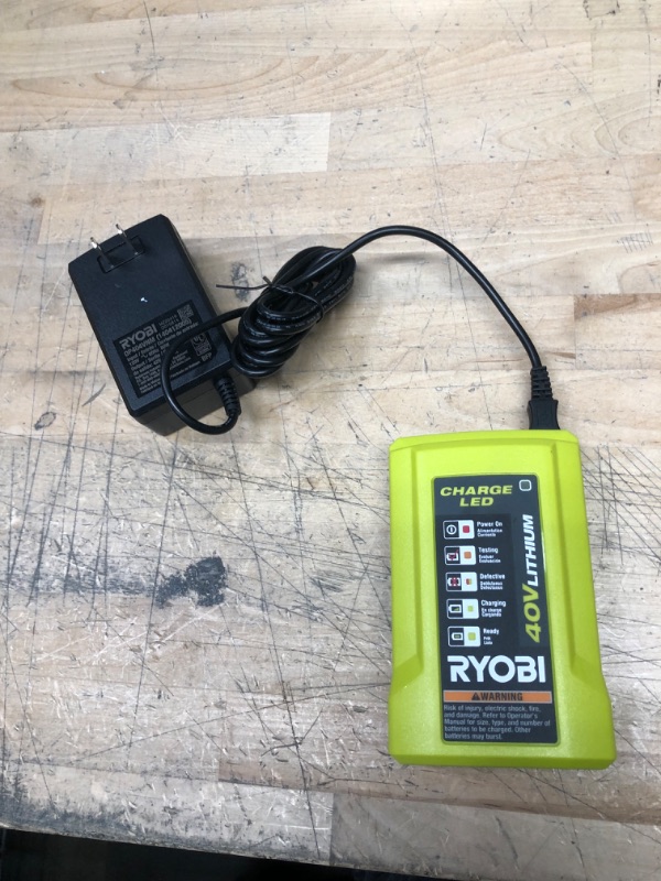 Photo 2 of Ryobi OP404 Lithium-ion 40 Volt Battery Charger
