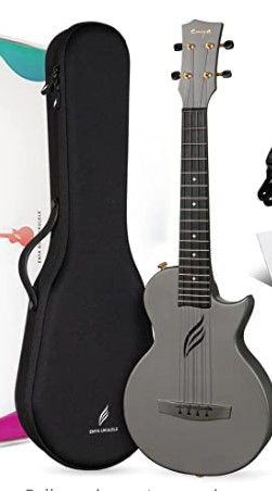 Photo 1 of Enya Tenor Ukulele 26 Inch Carbon Fiber Cutaway Travel Ukelele for Adult Nova U Pro Black?
