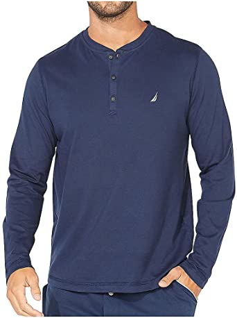 Photo 1 of Nautica Men's Long Sleeve Henley Pajama Top M 
