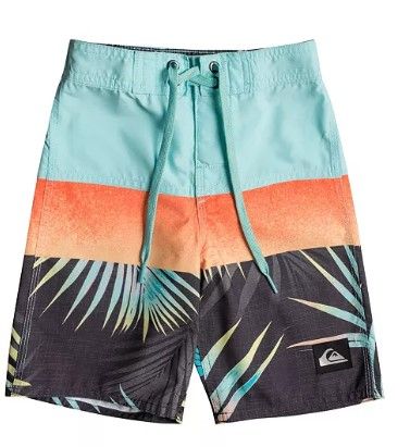 Photo 1 of Quiksilver Boy's 2-7 Everyday Panel 14" Boardshorts Black Size 28 YOUTH 
