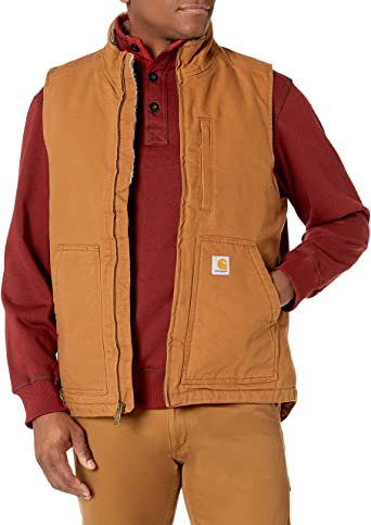 Photo 1 of Carhartt Men's Sherpa Lined Mock-Neck Vest (Big & Tall) L 
