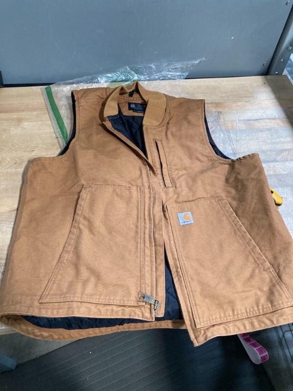 Photo 2 of Carhartt Men's Sherpa Lined Mock-Neck Vest (Big & Tall) L 
