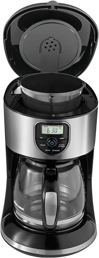 Photo 1 of Black+Decker Coffeemaker 12-Cup Programmable Coffee Maker, Silver, CM4000S, Black/Stainless Steel
