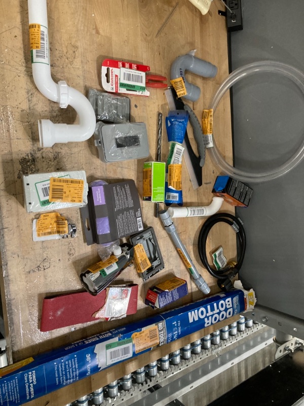 Photo 1 of **NOT REFUNDABLE** BUNDLE OF ASSORTED MISC HOME DEPOT GOODS, TOOLS AND HARDWARE , ELECTRICAL, GARDENING AND PLUMBING ITEMS