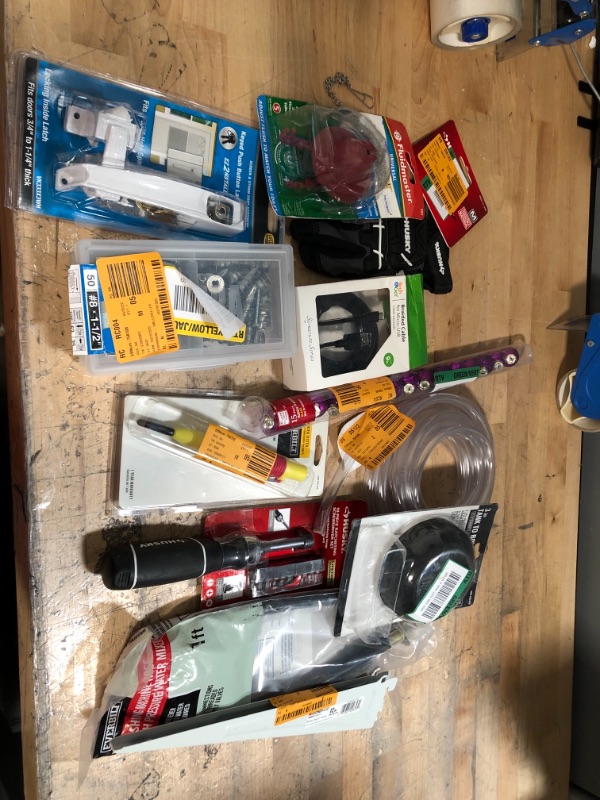 Photo 1 of **NOT REFUNDABLE** BUNDLE OF ASSORTED MISC HOME DEPOT GOODS, TOOLS AND HARDWARE , ELECTRICAL AND PLUMBING ITEMS
