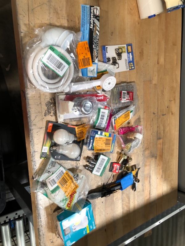 Photo 1 of **NOT REFUNDABLE** BUNDLE OF ASSORTED MISC HOME DEPOT GOODS, TOOLS AND HARDWARE , ELECTRICAL AND PLUMBING ITEMS

