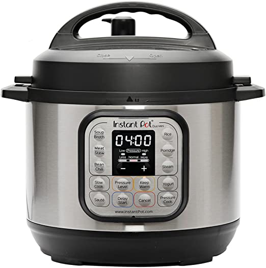 Photo 1 of Instant Pot Duo 7-in-1 Electric Pressure Cooker, Slow Cooker, Rice Cooker, Steamer, Sauté, Yogurt Maker, Warmer & Sterilizer, 3 Quart, Stainless Steel/Black
