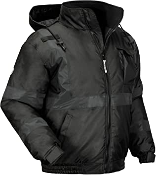 Photo 1 of SIZE SMALL-Ergodyne GloWear 8377EV Reflective Winter Bomber Jacket, Enhanced Visibility for Night or Low Light Conditions, Thermal Insulation, Water Resistant
