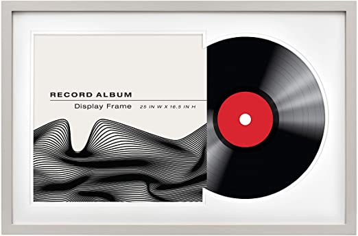 Photo 1 of MCS Groove Record Album Frame, Gray, 16.5 x 25 in
