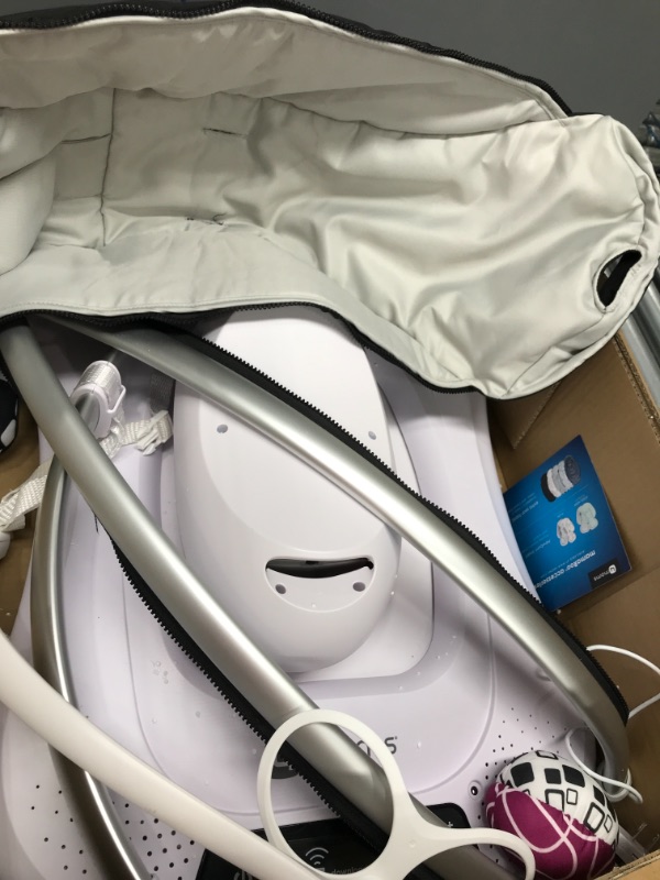 Photo 2 of 4moms® mamaRoo 4 Multi-Motion™ Baby Swing, Bluetooth Baby Rocker with 5 Unique Motions, Cool Mesh Fabric, Grey
