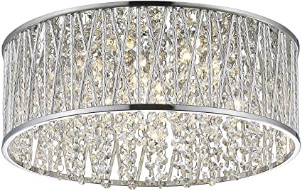 Photo 1 of Decor Therapy CH1430 LED Semi Flush Mount Ligh, Chrome
