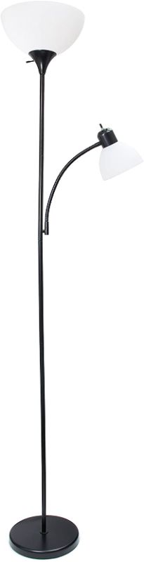 Photo 1 of Simple Designs Home LF2000-BLK Mother-Daughter Floor Lamp Black