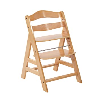 Photo 1 of Hauck - Fun for Kids Alpha Wooden Height Adjustable Chair from 36 Months, Compatible with Bouncer from Birth, Natural
