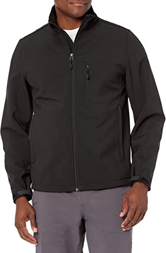 Photo 1 of SIZE L-Amazon Essentials Men's Water-Resistant Softshell Jacket
