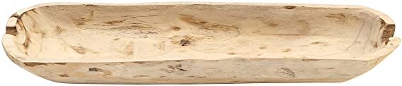 Photo 1 of Creative Co-Op Paulownia Wood Oval Bowl
