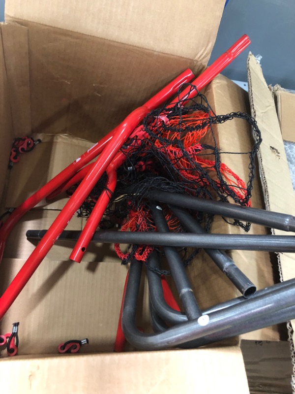 Photo 1 of ***PARTS ONLY*** MAJOR DAMAGE TO NET****
Franklin Sports Baseball Rebounder Net - 3-Way Baseball + Softball Pitchback Net + Fielding Trainer - Bounce Back Net for Fielding + Throwing Practice