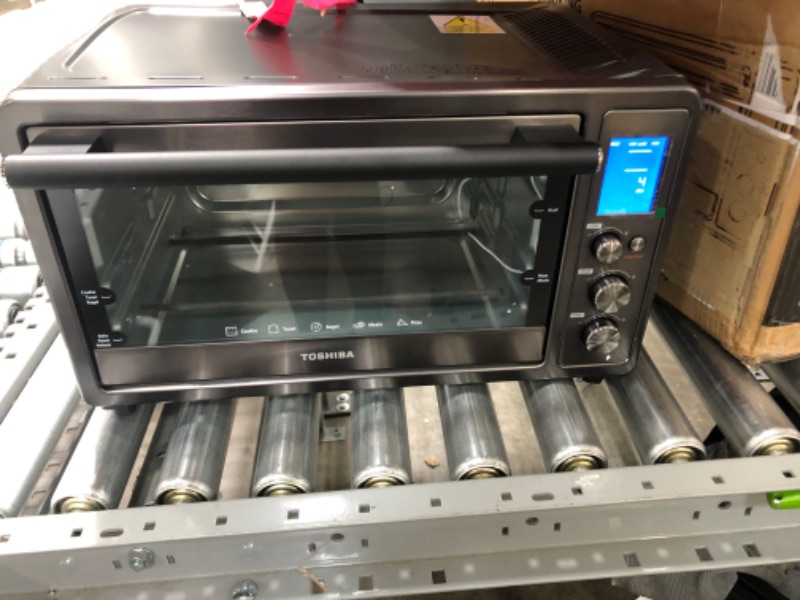 Photo 6 of *** MINOR DAMAGE***Toshiba Digital Toaster Oven with Double Infrared Heating and Speedy Convection, Larger 6-slice/12-inch Capacity, 1700W, 10 Functions and 6 Accessories Fit All Your Needs
