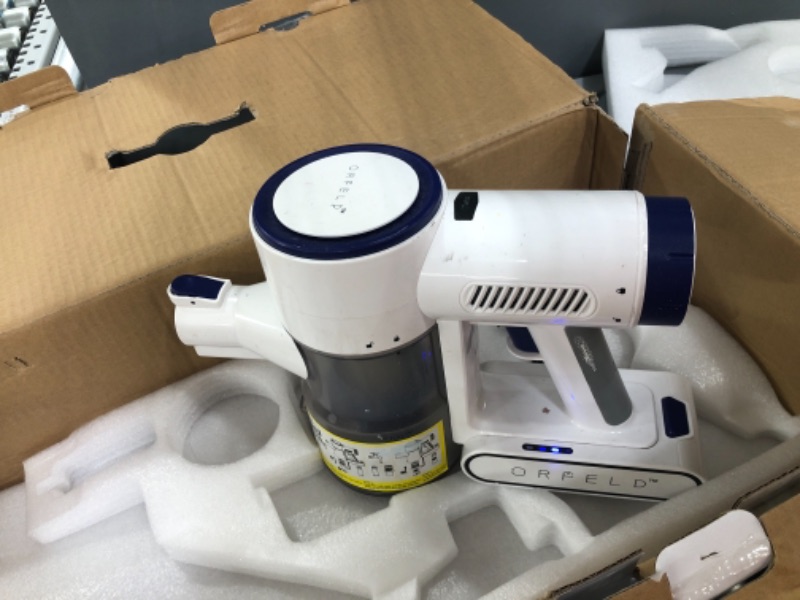Photo 1 of **INCOMPLETE**
ORFELD Cordless Vacuum Cleaner, 20000Pa Powerful Cordless Vacuum 6 in 1, 30Mins Long Runtime, Lightweight & Ultra-Quiet Stick Vacuum for Hardwood Floor Carpet Pet Car Cleaning
