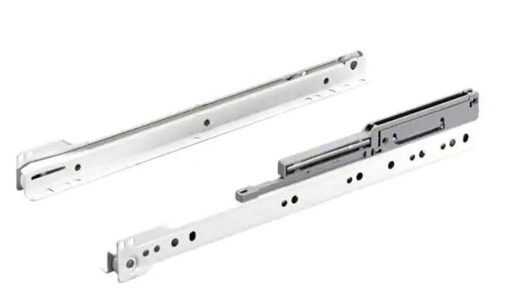 Photo 1 of Everbilt 22 in. Bottom Mount Drawer Slide with Soft Close Set 1-Pair (2 Pieces)